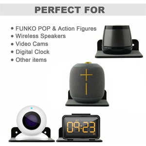 Wall Shelf Speaker Stand, Acrylic Wall Mount Display Shelf For Blue-tooth Speaker, Charging Rack Webcam, Cell Phones, Toy