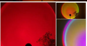 LED Atmosphere Night Light Projector Sunset Lamp AC 220V EU Plug for Bedroom Living Room Gift Background Decoration Lighting