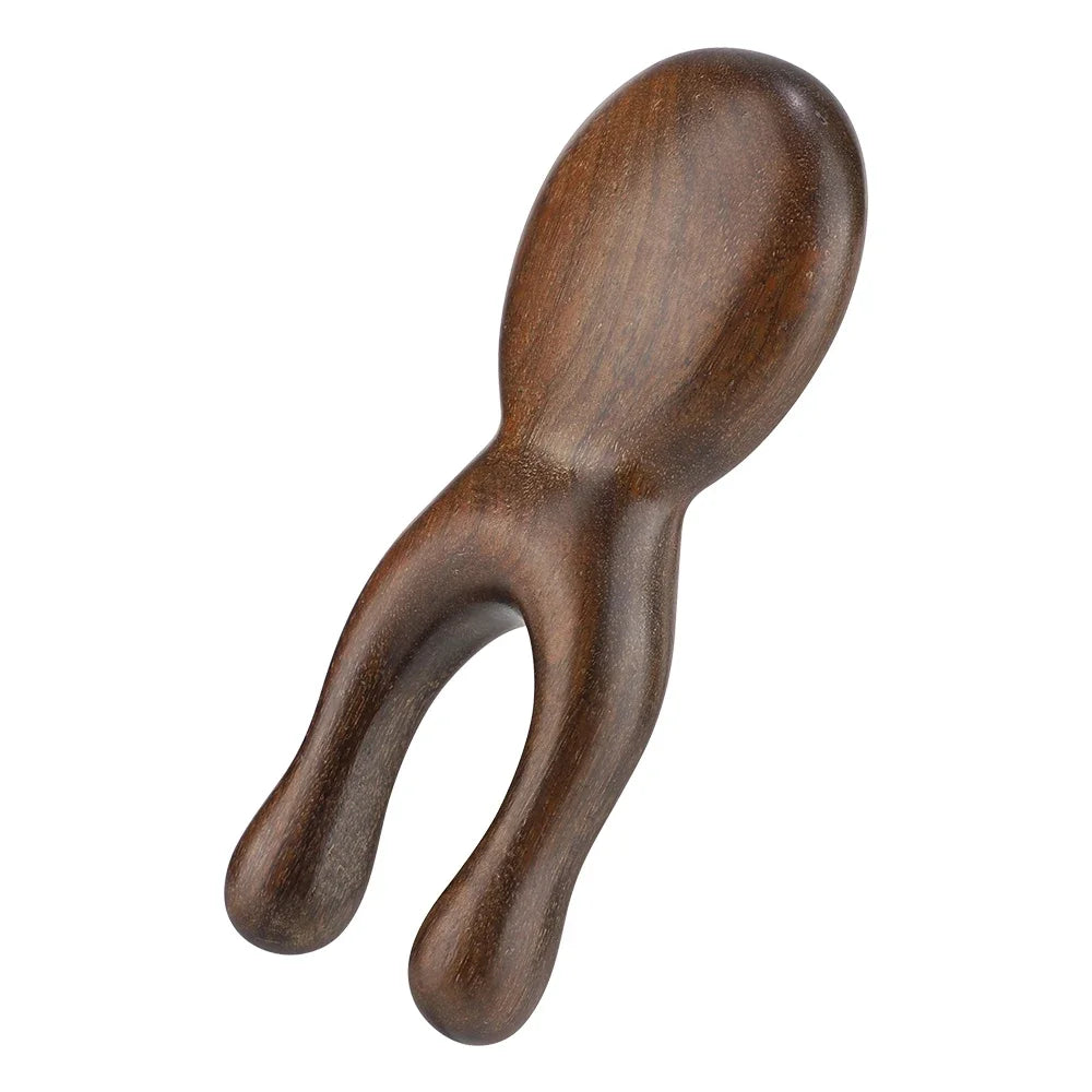 Hot Trend Vault LSHOW Wooden Gua Sha facial tool made of sandalwood for face and neck massage and blood circulation.