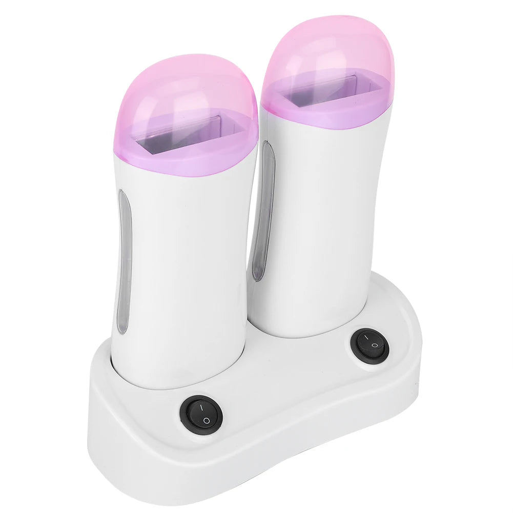Hot Trend Vault double cartridge wax warmer with EU plug, designed for home spa and salon use, 220V, compact and efficient.