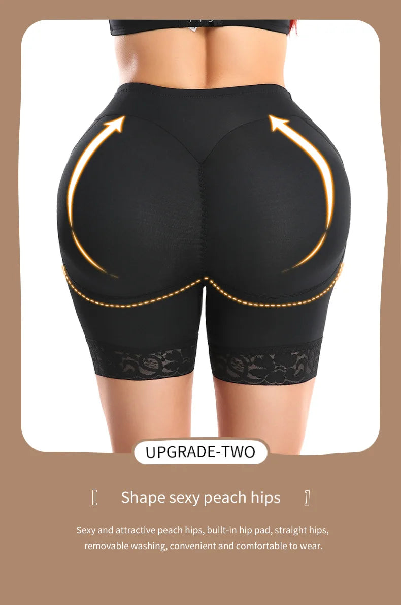 Hot Trend Vault Ilfioreemio Butt Lifter shapewear with padded lace design for women, showing the sleek, fitted garment.