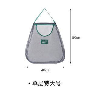 Hot Trend Vault reusable mesh storage bag for kitchen, hanging net for onions, garlic, and potatoes, ideal for home cooks.