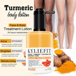 AILKE Turmeric Skin Care for acne and pore refining, unisex facial treatment with natural turmeric ingredients.