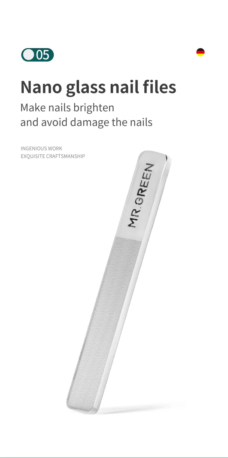 MR.GREEN Manicure Set Pedicure Sets Nail Clipper Stainless Steel Professional Nail Cutter Tools with Travel Case Kit