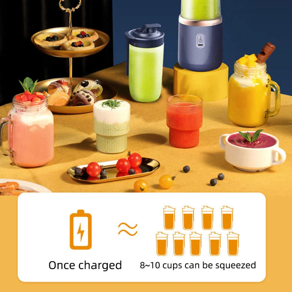 Hot Trend Vault Flaremore electric juicer cup with 400ml capacity, portable travel design, USB charge, and automatic pulp ejection.