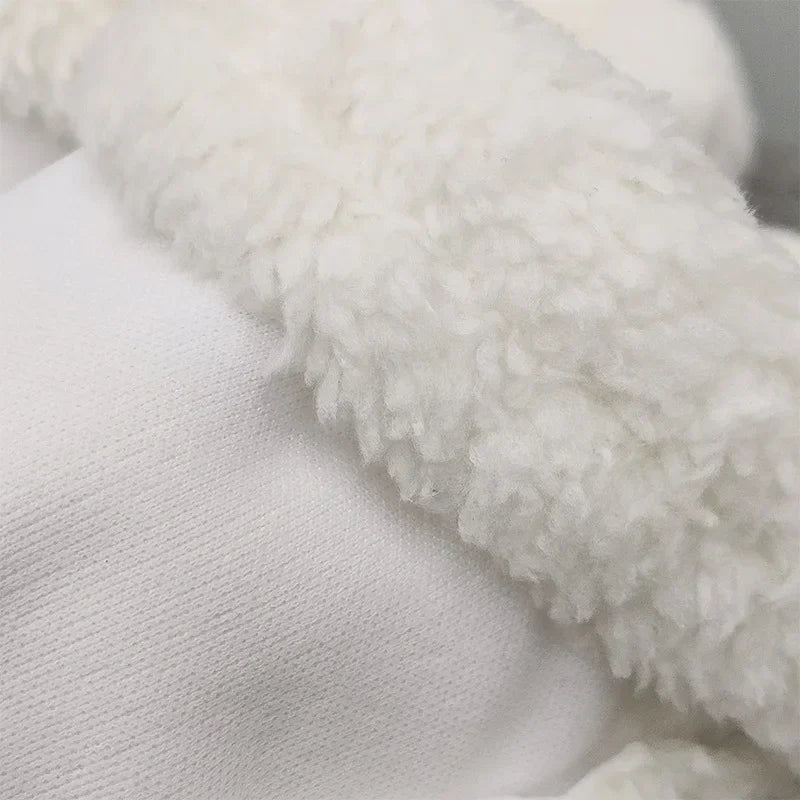 New Winter Warm Ankle Sock Shoe Charms Thicken Plush Insole for Women Men Shoe Covers Removable Plush Liner Shoes Charm Insoles