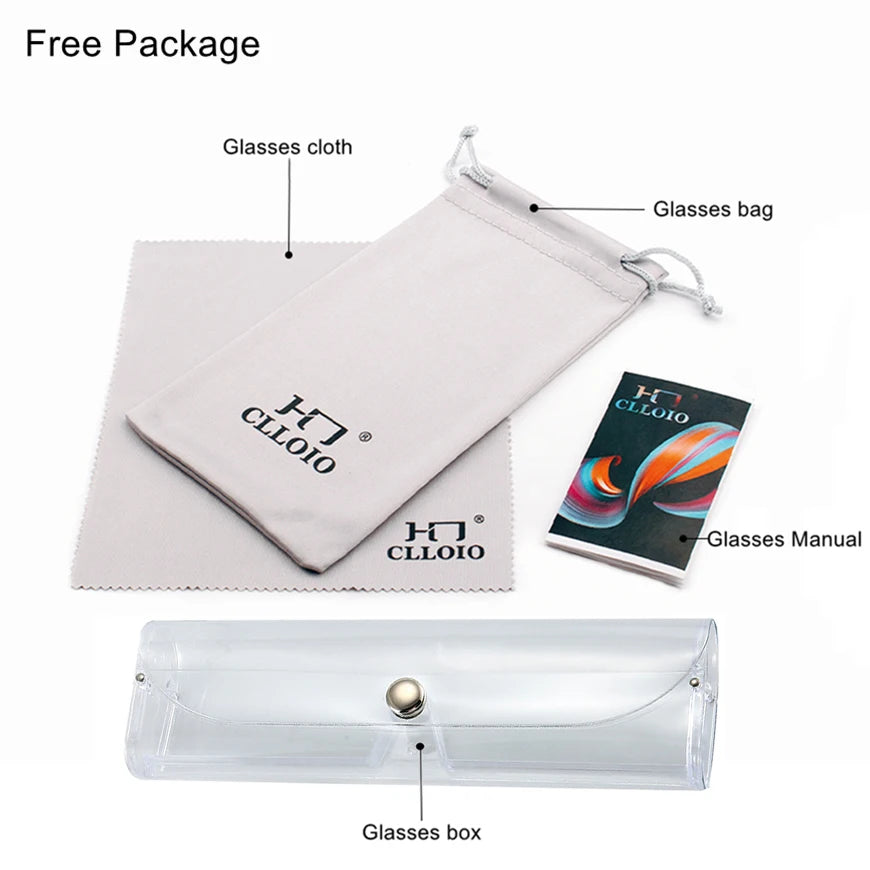 CLLOIO New Progressive Multifocus Reading Glasses Men Business Anti Blue Light Presbyopic Glasses Spring Hinge Diopters Eyewear