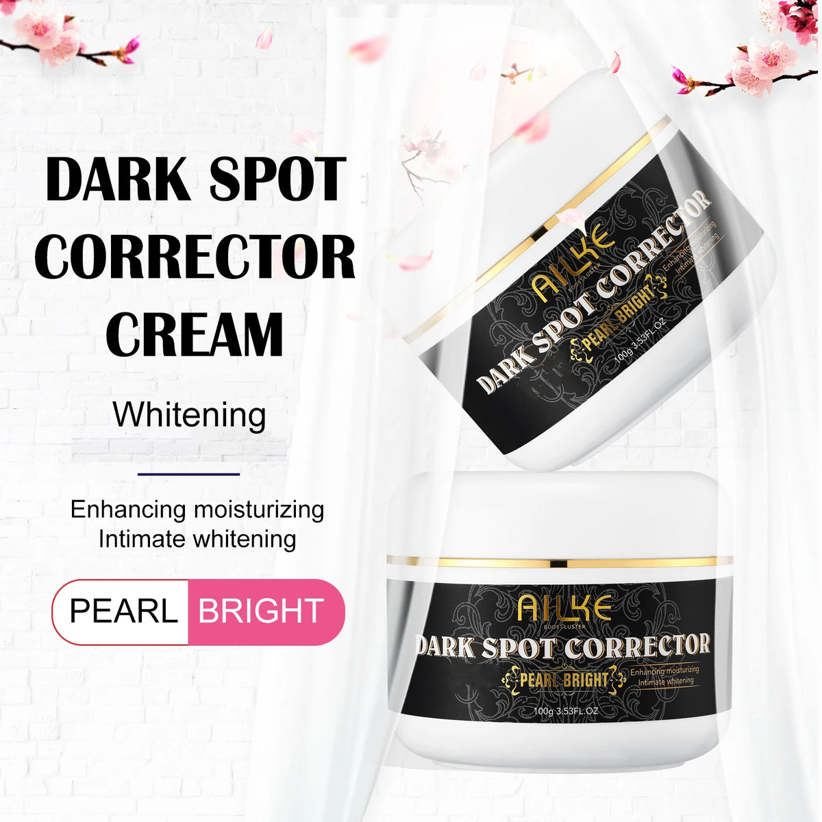 Unisex AILKE Collagen 5-in-1 skin care kit with bottles and jars for even tone and glowing skin, displayed on a white background.