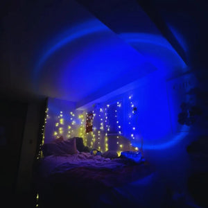 USB Sunset Lighting Ambient Projection Night Light for home décor, relaxing lighting in bedroom and living room