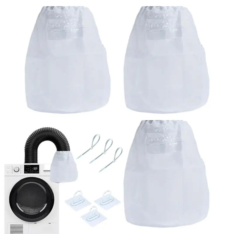 Lint Catcher For Dryer Dryer Vent Filter Reusable Fluff Cleaning Kit Dryer Vent Bucket Indoor Box For Ventless Dryer To Prevent