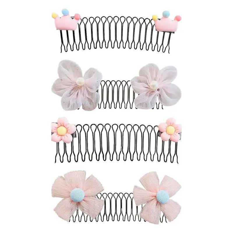 Hot Trend Vault hair comb clips for bun styling and flower crowns, featuring strong hold hairpins for women and girls.