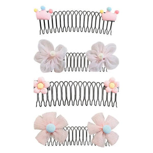 Hot Trend Vault hair comb clips for bun styling and flower crowns, featuring strong hold hairpins for women and girls.
