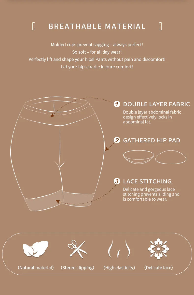 Hot Trend Vault Ilfioreemio Butt Lifter padded lace shapewear for women, featuring seamless design and feminine lace details.