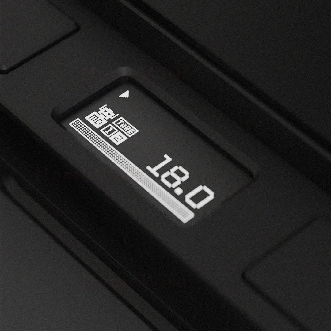HomeWIse automatic coffee bean dispenser and counter from Hot Trend Vault, featuring a sleek design and digital display for precise dispensing.