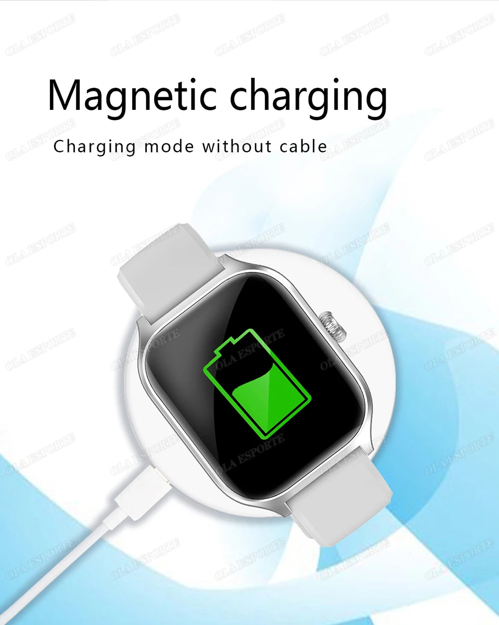 Hot Trend Vault smartwatch with 1.83-inch HD display, Bluetooth call alerts, music, and sports mode for Android and iOS devices.