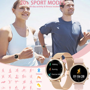 Smart Watches[Calls/Answer], Smartwatch for Android ＆ iPhone Compatible with 100+ Sport Modes/1.32" Touchscreen/200+ Watch Faces