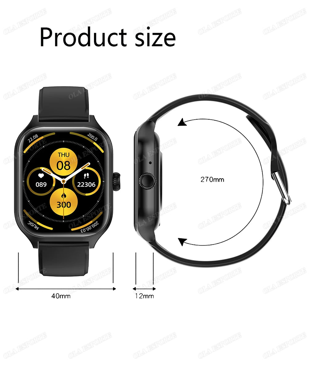 Hot Trend Vault smartwatch with 1.83-inch HD display, Bluetooth call alerts, music, and sports mode for Android and iOS.