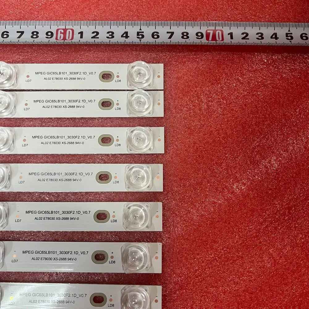 LED Strip 8LED Blue light For TCL 65C715 GIC65LB101 GIC65LB100_3030F2.1D