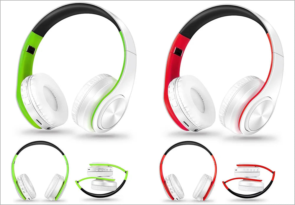 2026 Wireless Bluetooth Stereo Headset Upgrading Sports Overhead Earphone with Mic for Smart Phone TV PC Tablet - Music