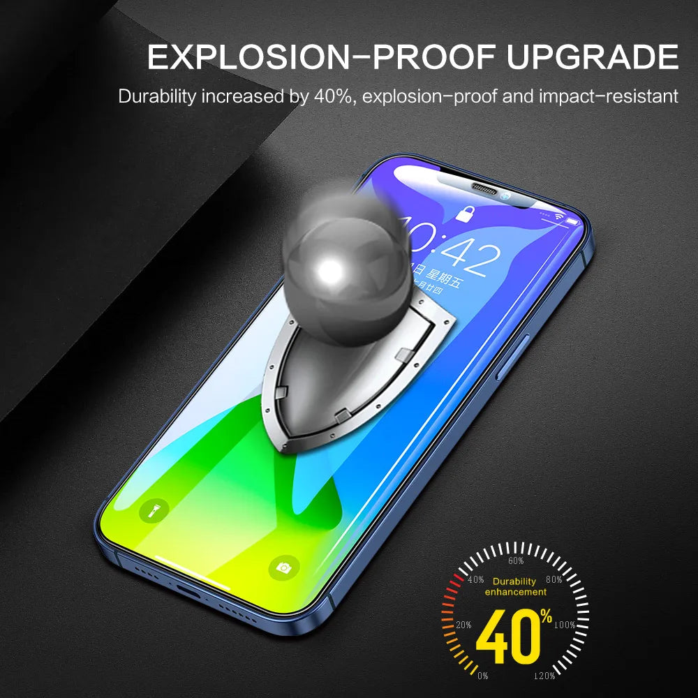 SmartDevil 2/3 pcs Screen Protector HD for iPhone 17 Pro max 17 Air 16 Anti-fingerprint Tempered Glass Film for iPhone 16 Pro 15