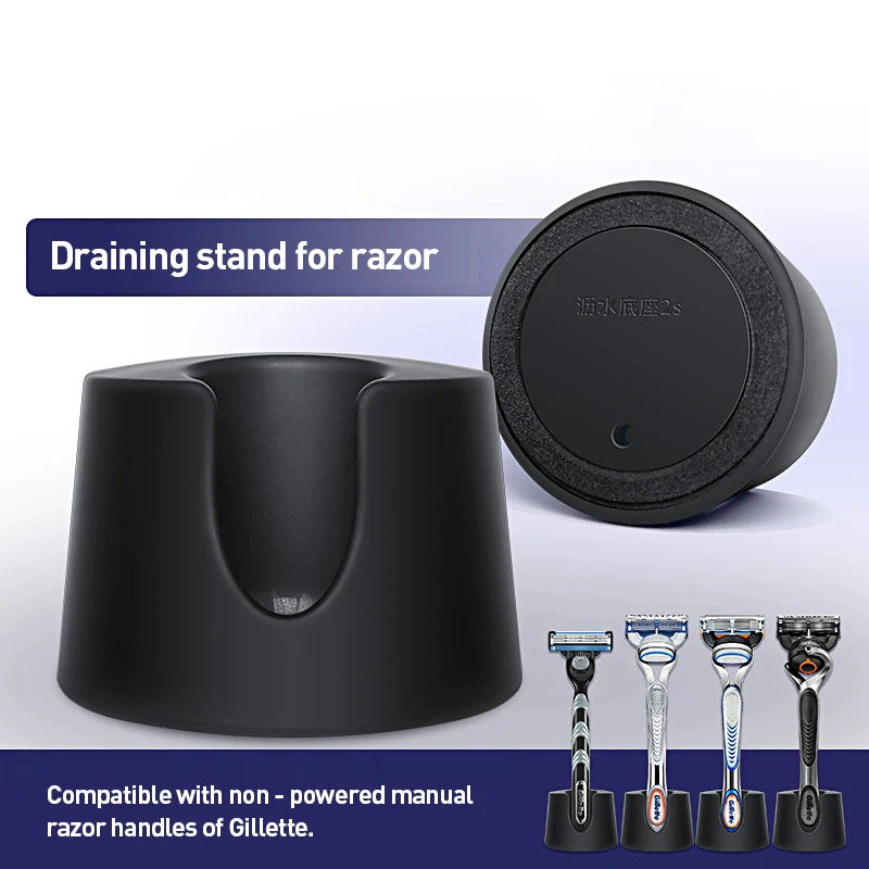 Yunchi Premium Shaving Stand for Gillette razors, designed for draining and drying, suitable for men's grooming.