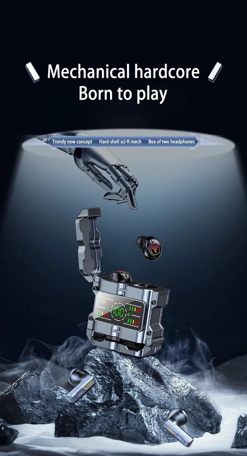 Upgraded TWS Wireless Headphones Noise Canceling Earbuds Bluetooth 5.3 Earphone HD Stereo Sports Waterproof Headset PK M25 M45