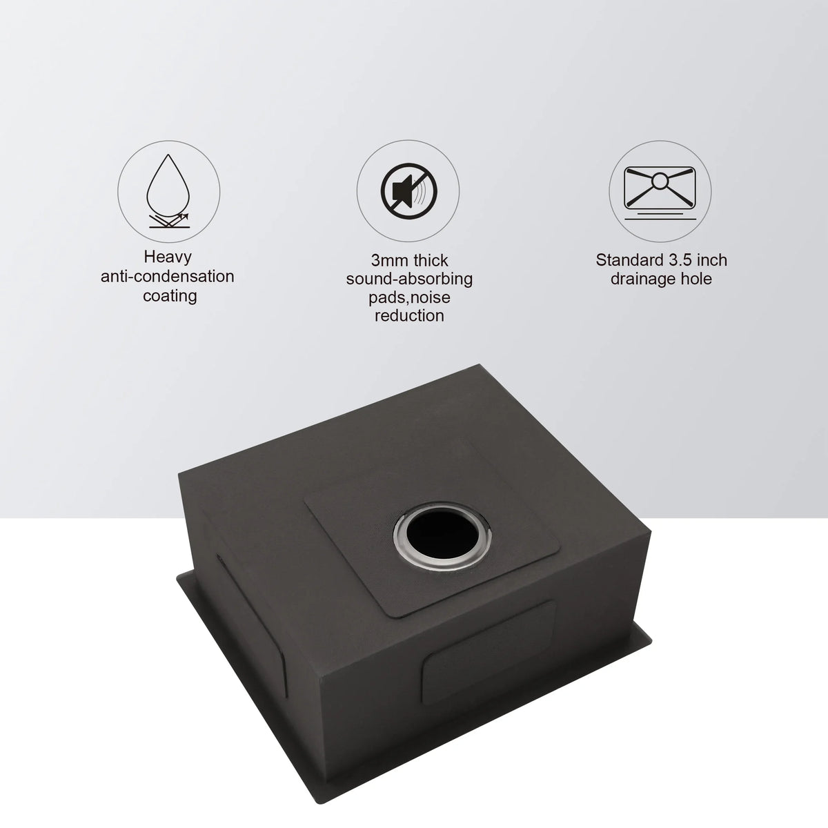 21 Inch Undermount Sink - 21"x18"x9" Undermount Stainless Steel Kitchen Sink Single Bowl Kitchen Sink Basin