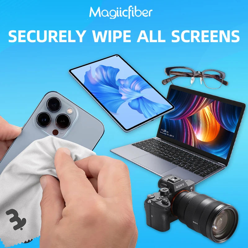 MagiicFiber Microfiber Cleaning Cloths, High Density Non-Streaking Wipes, Soft and Efficient Premium Cleaning Cloths