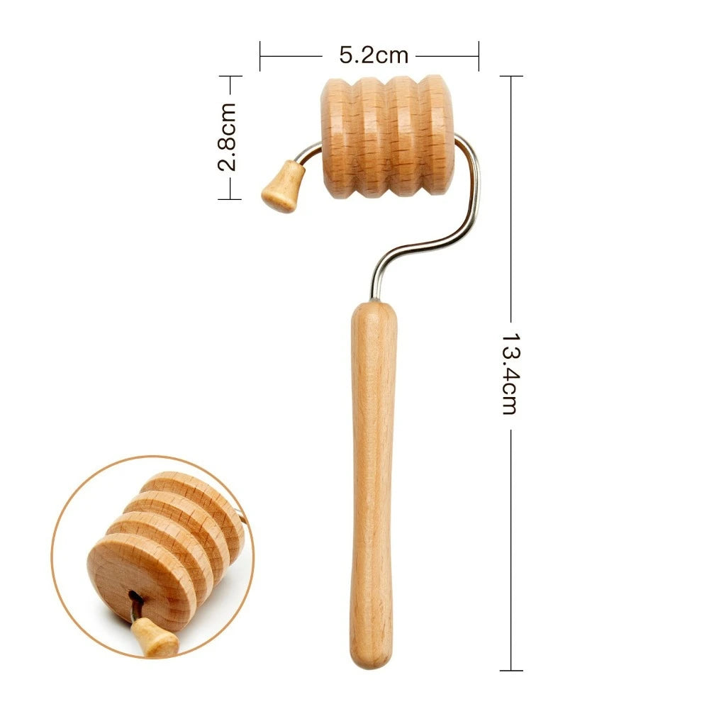 6/7/8Pcs/Set Wooden Facial Massage Tools Roller Scraping Board Face Massager Kit Durable Anti-Aging Facial Care Kit