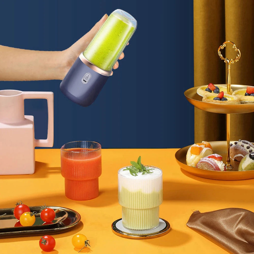 Hot Trend Vault Flaremore portable electric juicer cup with two 400ml travel cups, USB charge, and automatic pulp ejection for travelers.