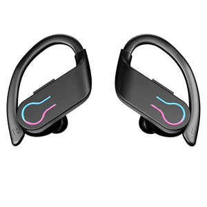 Bluetooth 5.3 Wireless Earbuds Sports Headphones with Earhooks Built-in Mic Earphones Waterproof Headphones Ear Buds for Sports