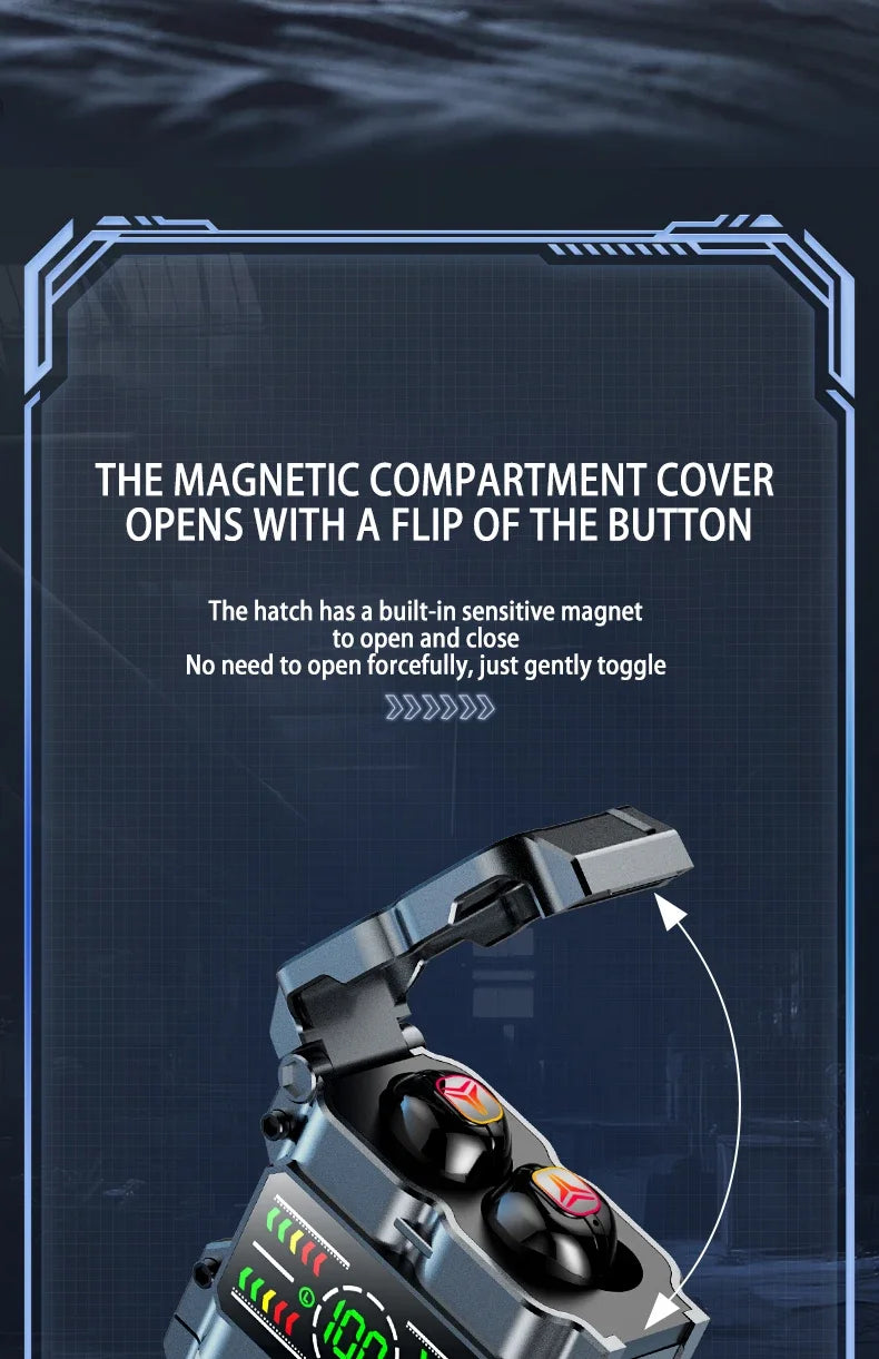 Upgraded TWS Wireless Headphones Noise Canceling Earbuds Bluetooth 5.3 Earphone HD Stereo Sports Waterproof Headset PK M25 M45