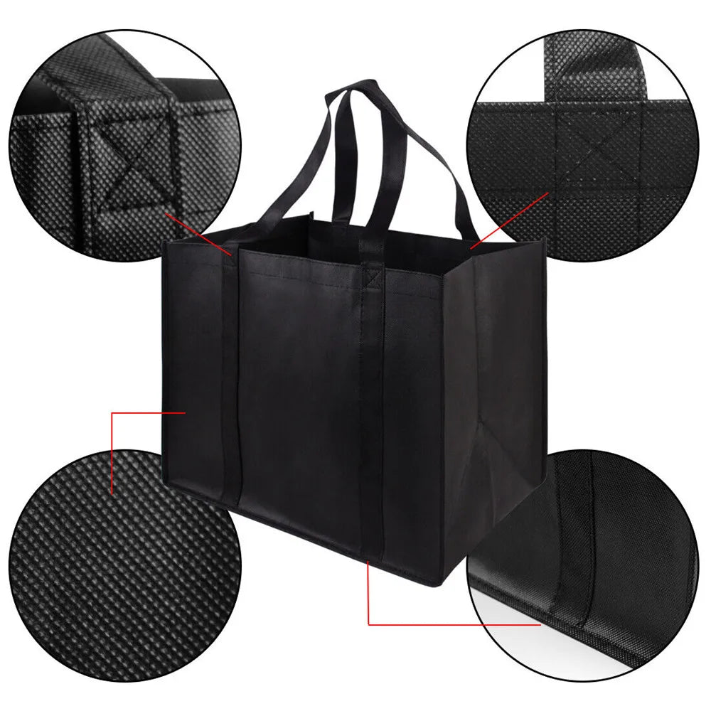 Reusable foldable shopping tote bag for women by Hot Trend Vault, eco-friendly and large capacity for everyday use.
