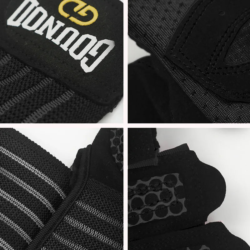 GOUNOD Weightlifting Gloves With Wrist Support Breathable Anti Slip Grip