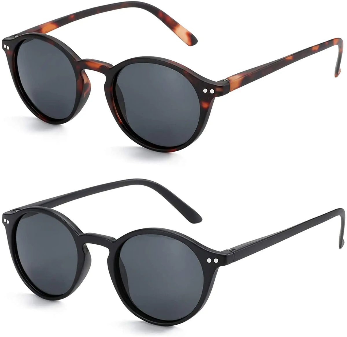 ZENOTTIC Vintage Polarized Sunglasses Men Classical Retro Brand Designer Round Outdoor Driving UV400 Shades Sun Glasses Woman