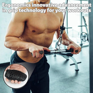 Anti-Slip Grips for Weight Lifting Pull-Ups Gym Training Unisex Ergonomic Rubber Hand Protector Strengthener Handle Gloves
