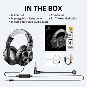 Hot Trend Vault Oneodio A71D wired gaming headset with detachable mic, high-res audio for PC, PS5, and Xbox gamers.