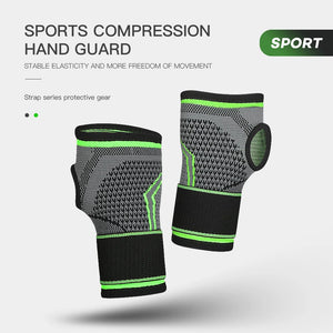 Gym Sports Wristband Wrist Protector Palm Guard Wrist Support Adjustable Wrist Brace Strap Compression Gloves for Carpal Tunnel