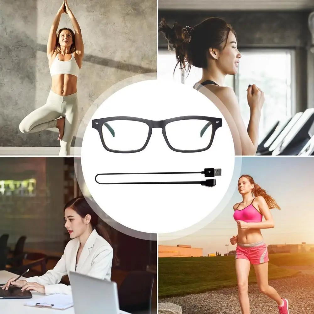 Smart Glasses Wireless BT 5.0 Hands-Free Calling Music Audio Sport Headset Eyewear Intelligent Eyeglasses IPX7 Waterproof