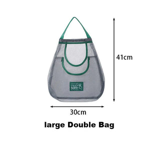 Hot Trend Vault reusable mesh storage bags for kitchen vegetables, hanging produce organizers for keeping vegetables fresh