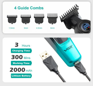Hot Trend Vault VGRC cordless hair trimmer for men with professional barber clipper design, 2000mAh battery and LED indicator.