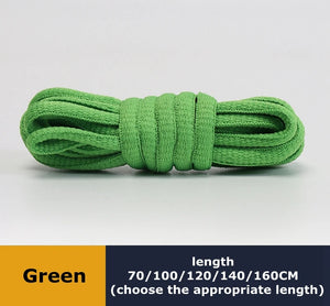 Durable polyester round sport shoelaces for men and women, outdoor accessories by Hot Trend Vault, shown in black and white.