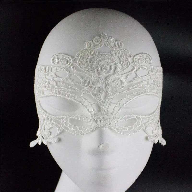 New Fashion Sexy Women Hollow Lace Masquerade Face Mask Lstry Princess Prom Party Props Costume Halloween Masquerade Mask Women