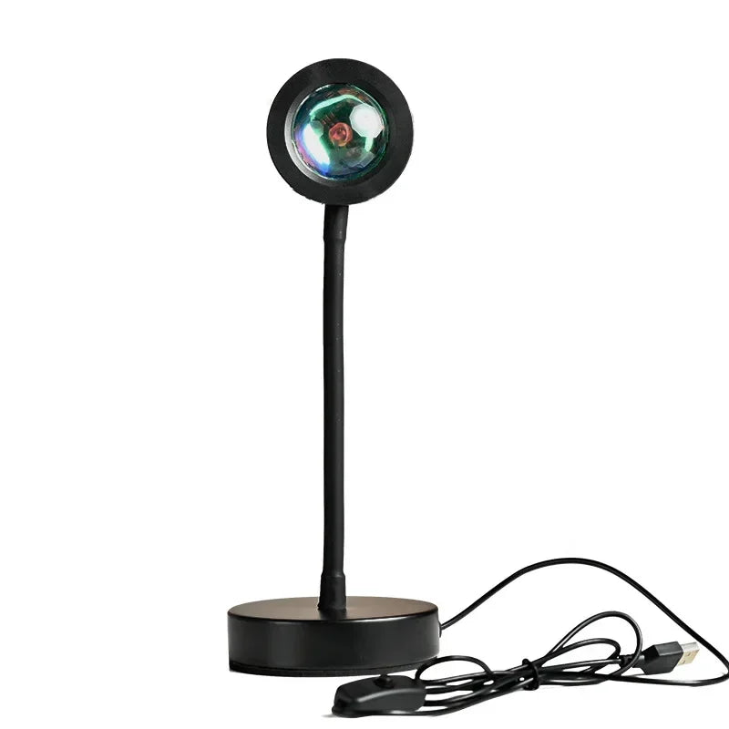 LED Atmosphere Night Light Projector Sunset Lamp AC 220V EU Plug for Bedroom Living Room Gift Background Decoration Lighting