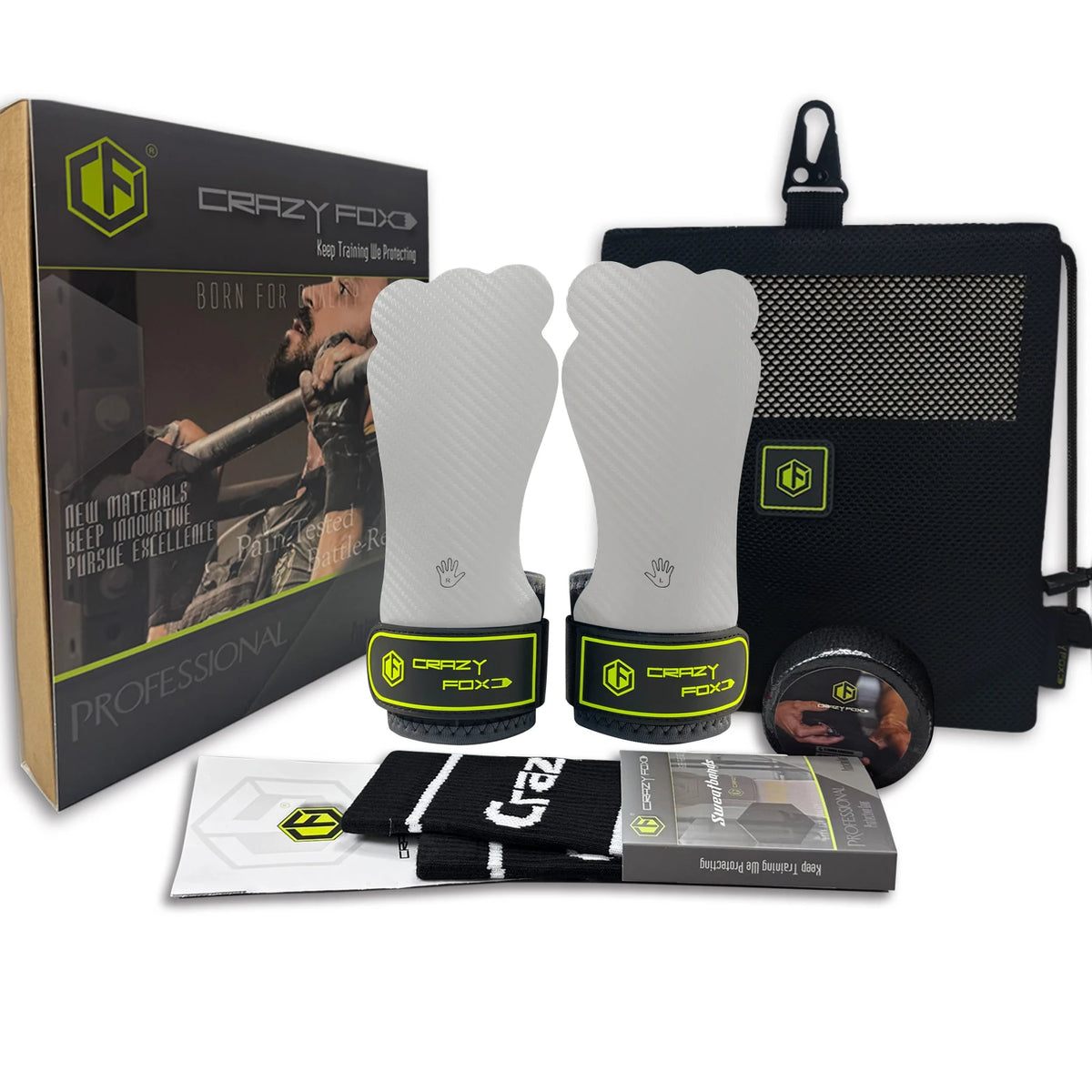 Frog Rubber Gym WOD Grip training gloves by CrazyFox for men, non-slip activewear for weightlifting and fitness workouts