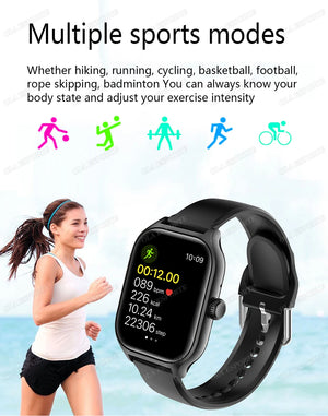 Hot Trend Vault smartwatch with 1.83-inch HD display showing Bluetooth call alerts, music controls, and sports mode for Android and iOS.