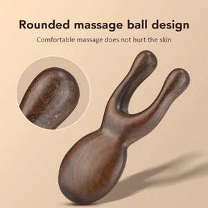 Hot Trend Vault Wooden Gua Sha facial tool in sandalwood for face and neck, promotes blood circulation, ideal for home spa use.