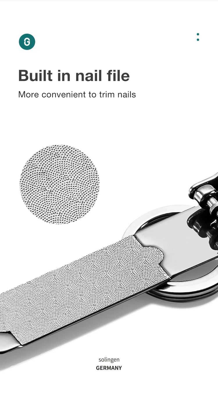 MR.GREEN Ultra-Thin Nail Clippers Collapsible Portable Travel Fingernail Nail Scissors Cutter Stainless Steel Manicure Tools