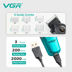 Hot Trend Vault VGRC cordless hair trimmer for men with professional design, LED indicator, and 2000mAh battery for precise grooming.