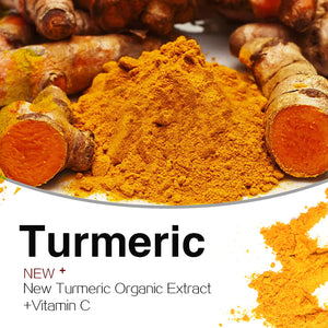 Organic turmeric skincare set from Hot Trend Vault with brightening, skin tone evening, and acne-clearing products for all skin types.